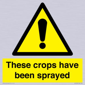 These crops have been sprayed